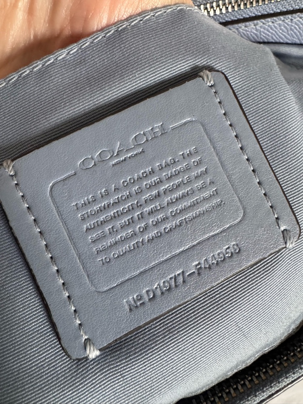 Coach Surrey Carryall in Cornflower Blue - Picture 4 of 7